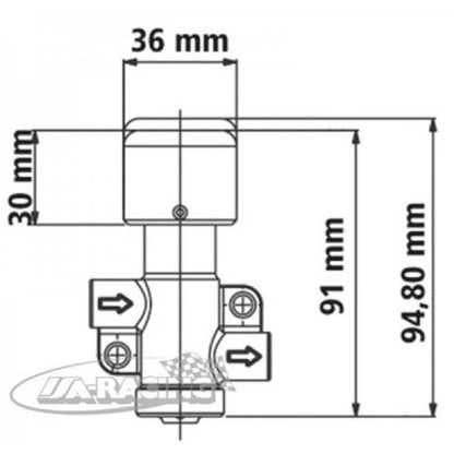 AP Racing Bremskraft Regelventil mit Drehknopf