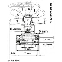 AP Racing Bremskraft 2 Kreis Regelventil mit Hebel