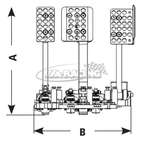 CP5596 AP Racing Pedaleinheit stehend 1 Pedal Bremse ohne Ponti