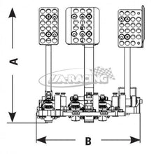 CP5548 AP Racing Pedaleinheit stehend 1 Pedal Bremse verschiebbar