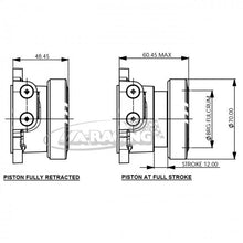 AP Racing Ausrückzylinder 50mm Kontaktfläche, Innenring rotiert