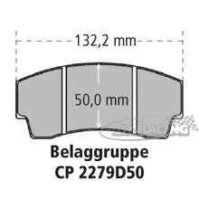 4-Kolben Alu-Bremssattel CP5040 für Scheibenstärke 32,00mm