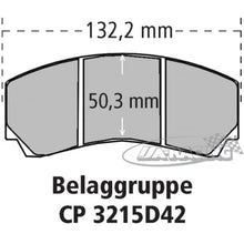 4-Kolben Alu-Bremssattel CP5219 für Scheibenstärke 25,40mm