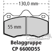 4-Kolben Alu-Bremssattel CP6600 für Scheiben-Ø 330mm Stärke max. 30,00mm