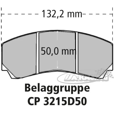 4-Kolben Alu-Bremssattel CP9202 für Scheiben-Ø 360mm Stärke 26,00-28,00mm