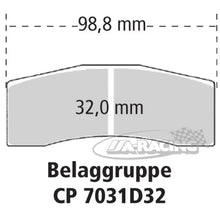 4-Kolben Radi-CAL™ Bremssattel CP7031 für Scheibenstärke 18,00mm