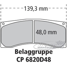4-Kolben Radi-CAL™ Bremssattel CP9446 für Scheibenstärke 28,00 - 32,00mm, Kolbendurchmesser 2x34,90mm und 2x41,30mm
