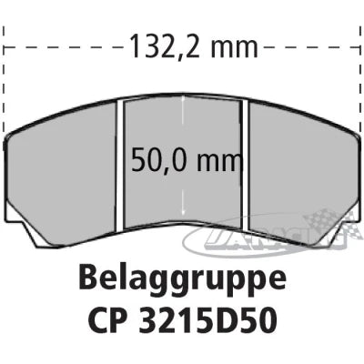 4-Kolben Radi-CAL™ Bremssattel CP9451 für Scheibenstärke 28,00 - 32,00mm, Kolbendurchmesser 2x25,40mm und 2x28,60mm