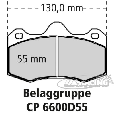 4-Kolben World Radi-CAL II­™ Bremssattel CP9541 für Scheiben-Ø 380mm Stärke 32,00mm Kolbenfläche 28,8cm²