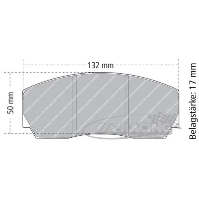 4-Kolben Alu-Bremssattel CP9230 für Scheibenstärke 32,00mm