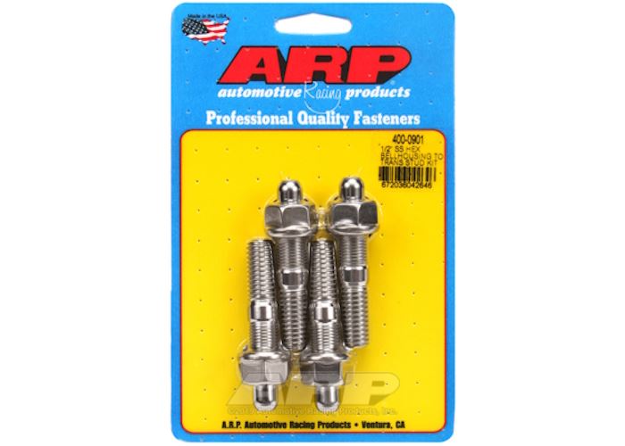 400-0901 1/2" SS hex bellhousing to trans stud kit