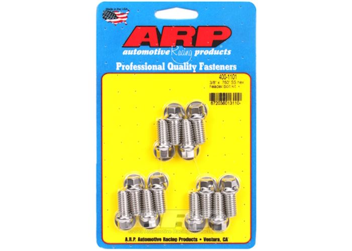 400-1101 3/8 x .750 SS hex header bolt kit