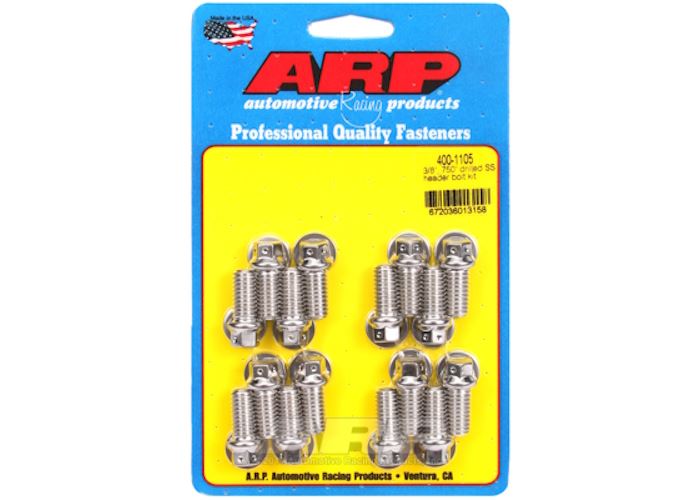 400-1105 3/8 x 0.750 drilled SS header bolt kit