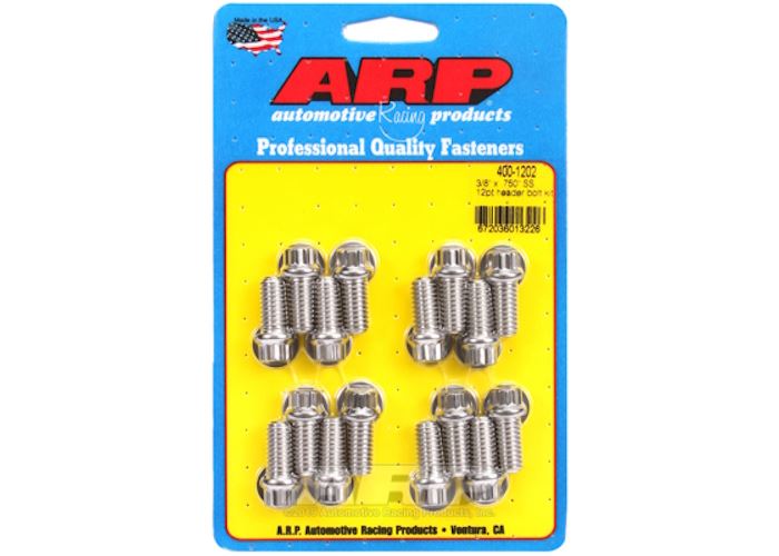 400-1202 3/8 x 0.750 SS 12pt header bolt kit