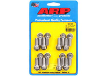400-1205 3/8 x 0.750 drilled SS 12pt header bolt kit
