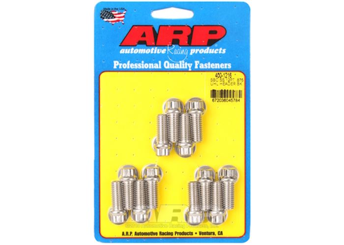 400-1216 SB Chevy SS 12pt .875 UHL header bolt kit