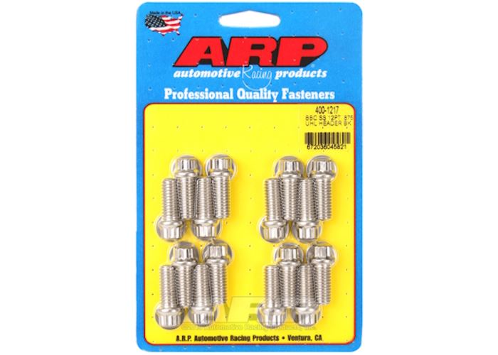 400-1217 BB Chevy SS 12pt 0.875 UHL header bolt kit
