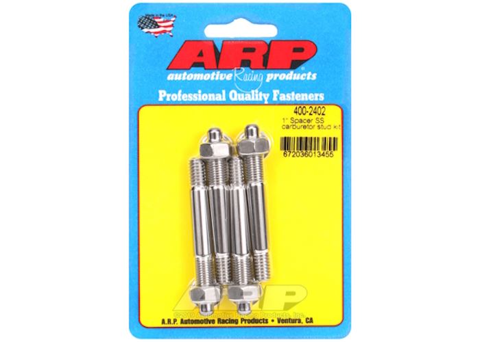 400-2402 1" Spacer SS carburetor stud kit