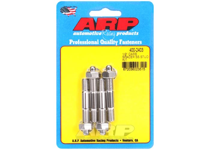 400-2403 1/2" Spacer SS carburetor stud kit