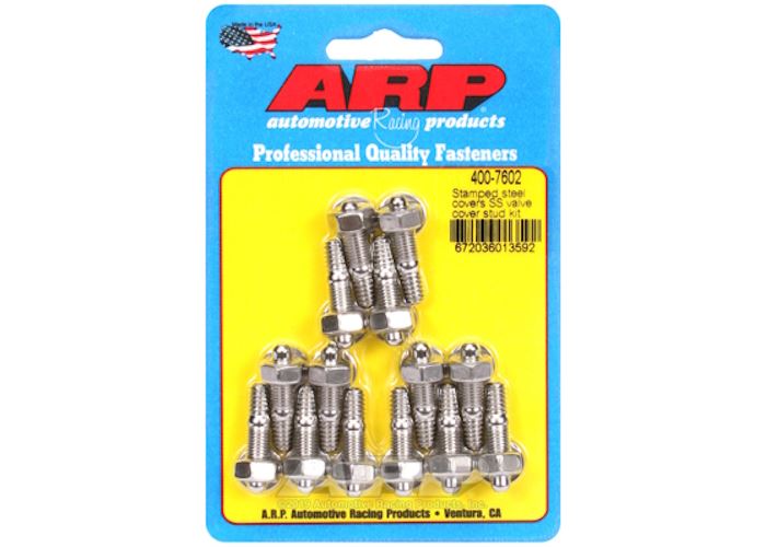400-7602 Stamped steel covers SS valve cover stud kit