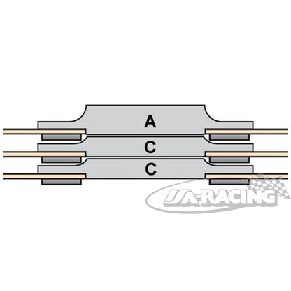 Sintermetall Vollscheibe 6-Nieten Ø140mm, Set mit 3 Stacked Scheiben