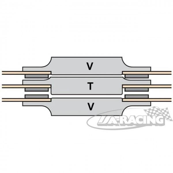 Sintermetall Vollscheibe 8-Nieten Ø184mm, Set mit 3 Back-to-Back Scheiben