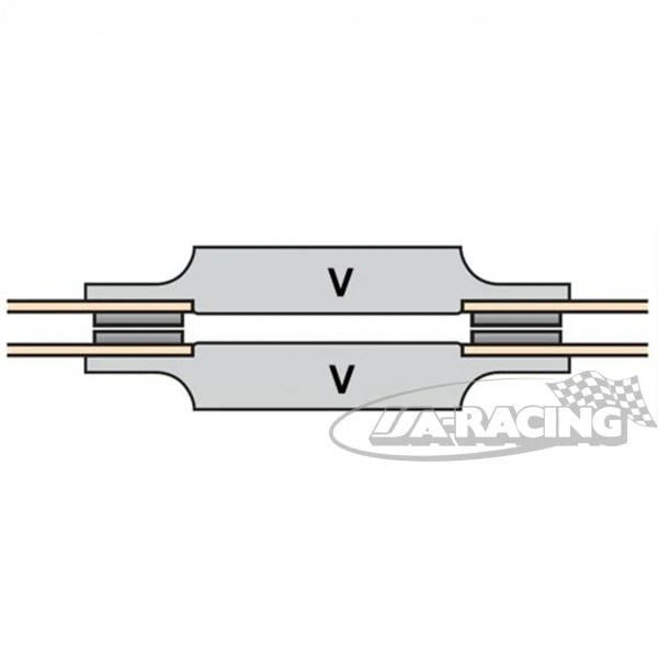Sintermetall Vollscheibe 8-Nieten Ø184mm, Set mit 2 Back-to-Back Scheiben