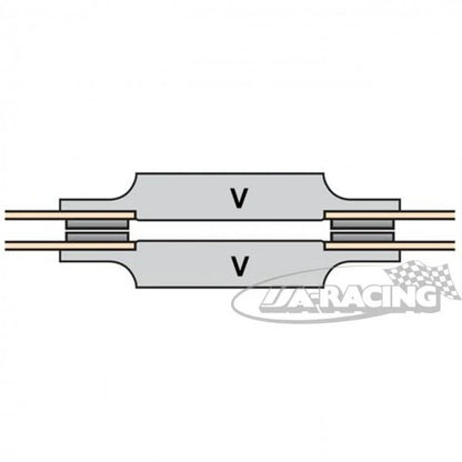 Sintermetall Vollscheibe 8-Nieten Ø184mm, Set mit 2 Back-to-Back Scheiben