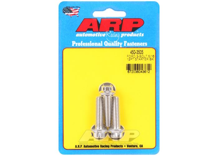 450-3505 Ford SS 3-bolt 5/16" 12pt starter bolt kit