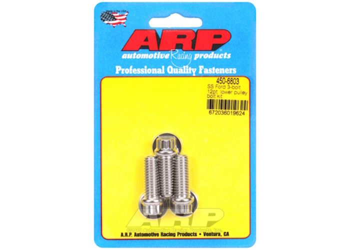 450-6803 Ford SS 3-bolt 12pt lower pulley bolt kit