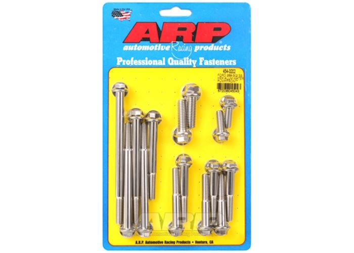 454-3202 Ford 289-302 SS hex aluminum water pump and front cover bolt kit