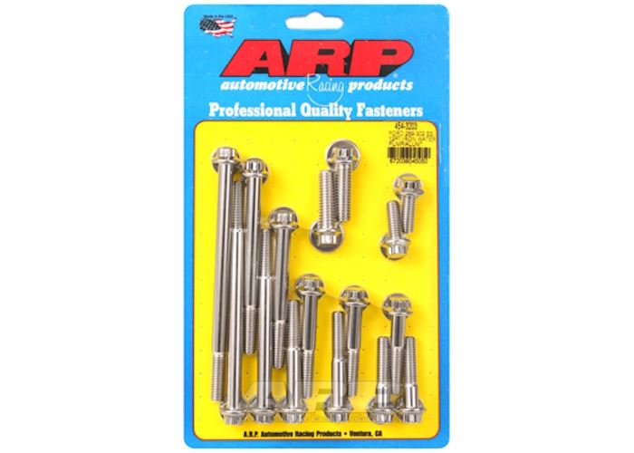 454-3203 Ford 289-302 SS 12pt iron water pump and front cover bolt kit