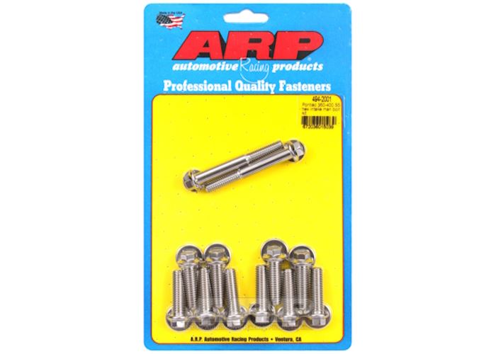 494-2001 Pontiac 350-400 SS hex intake manifold bolt kit