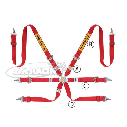 Sabelt Silver Rally 2-2 Sicherheitsgurt, Aluminiumversteller