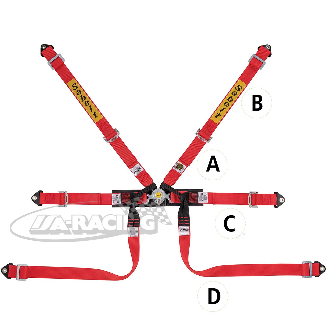Sabelt Steel Formula Basic Sicherheitsgurt, Stahlversteller