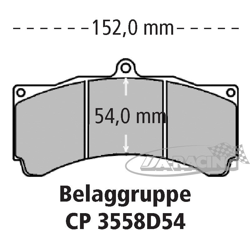 6-Kolben Alu-Bremssattel CP5260 für Scheibenstärke 32,00-36,00mm