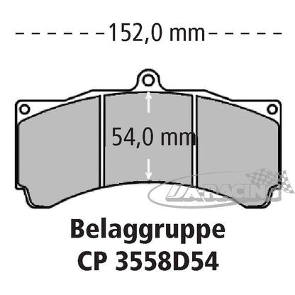 6-Kolben Alu-Bremssattel CP5260 für Scheibenstärke 32,00-36,00mm