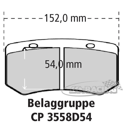 6-Kolben Alu-Bremssattel CP5270 für Scheibenstärke 32,00-36,00mm