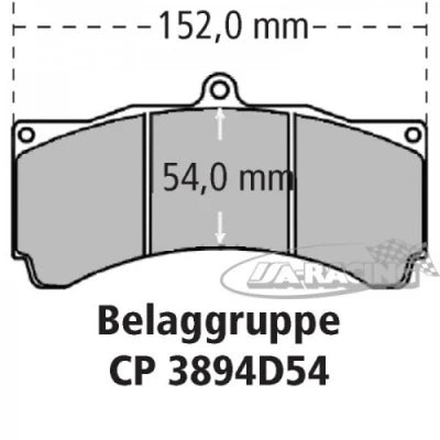 6-Kolben Alu-Bremssattel CP5555 für Scheiben-Ø 330-362mm Stärke 32,00mm