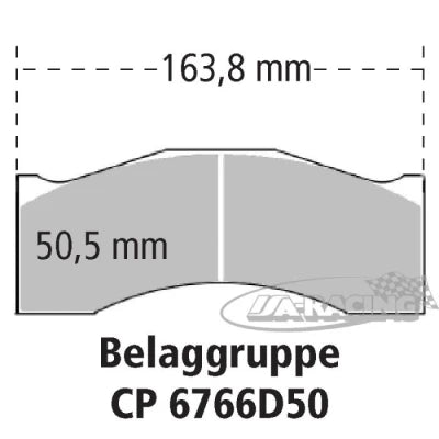 6-Kolben Radi-CAL™ Bremssattel CP6768 flüssigkeitsgekühlt, für Scheibenstärke 32,00mm