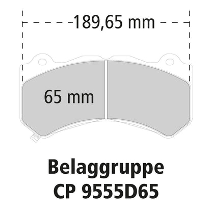 6-Kolben Mono e Bremssattel CP9371 für Scheiben-Ø 370-410mm Stärke 36,00mm, Hinterachse