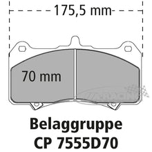 6-Kolben World Radi-CAL­™ II e Bremssattel CP9320 für Scheiben-Ø 380-410mm Stärke 36,00mm