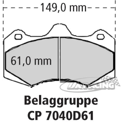 6-Kolben World Radi-CAL­™ Bremssattel CP9040 für Scheiben-Ø 362mm Stärke 32,00mm