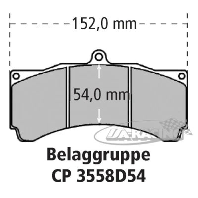 6-Kolben Radi-CAL™ Bremssattel CP9668 für Scheibenstärke 32,00 - 36,00mm