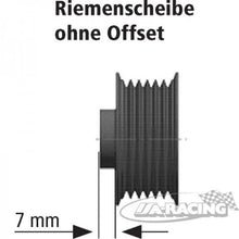 Riemenscheibe mit W-Nut