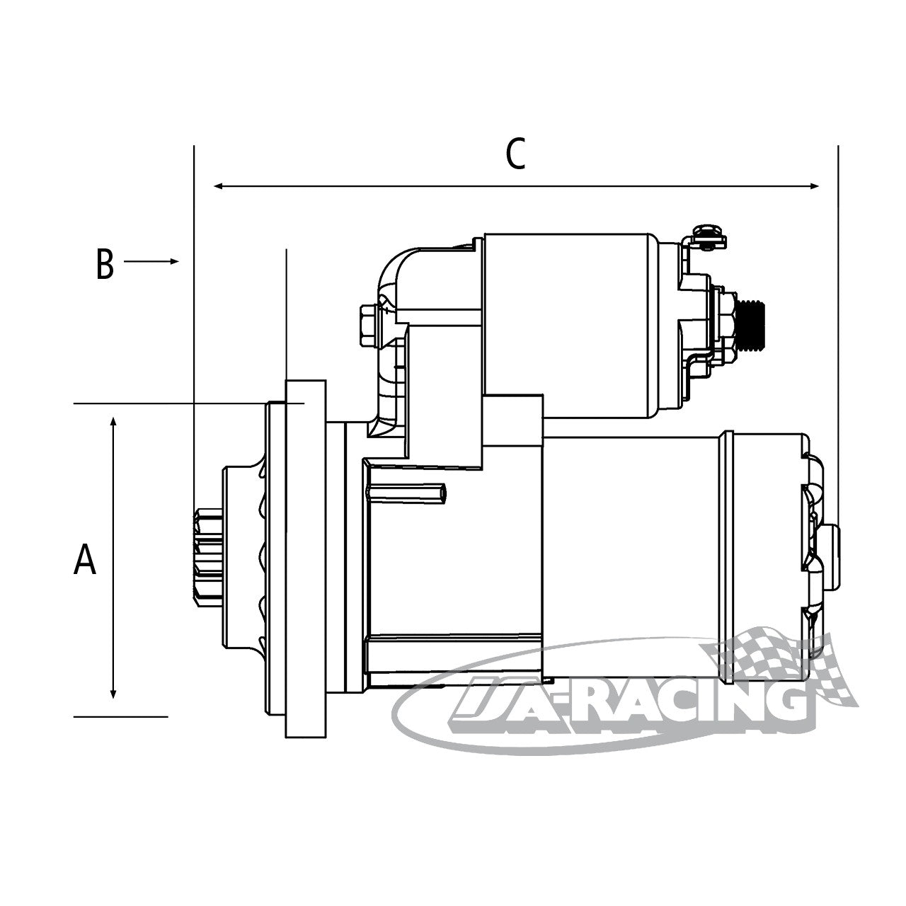 Motorsportanlasser für Opel 2,0i XE 16V (original 9 Zähne)
