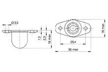 Camloc Haltenocken plan, gegossen Serie 4002