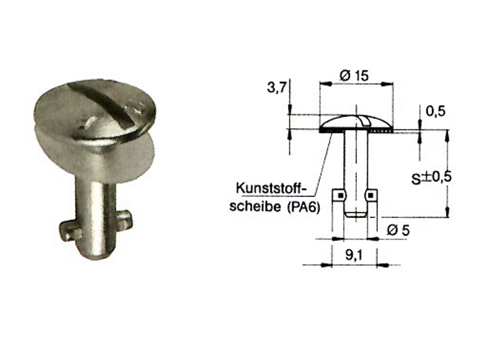 Camloc Verschlusszapfen Serie 50F