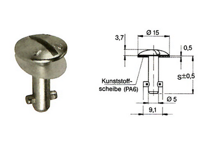 Camloc Verschlusszapfen Serie 50F