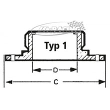 Aluminium Tankdeckelflansch Monza und Aston 2"zum Verschrauben